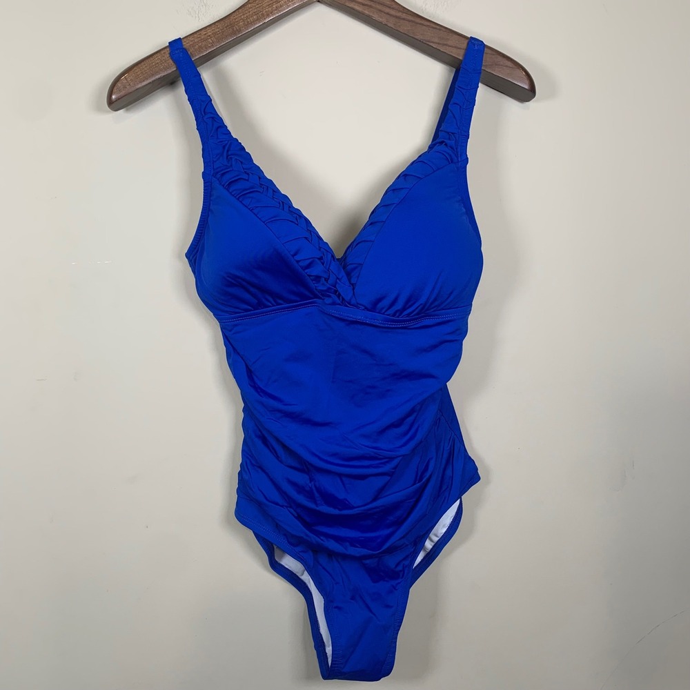 Hilor  NWT Royal Blue One Piece Swimsuit Size 12